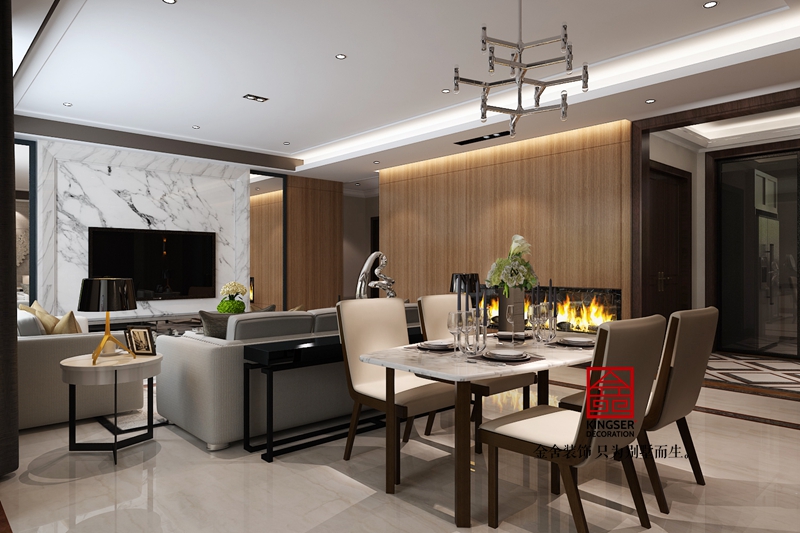 國賓壹號160平米現代簡約風格裝修效果圖