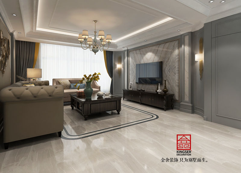 林蔭大院206平米簡歐風格裝修效果圖