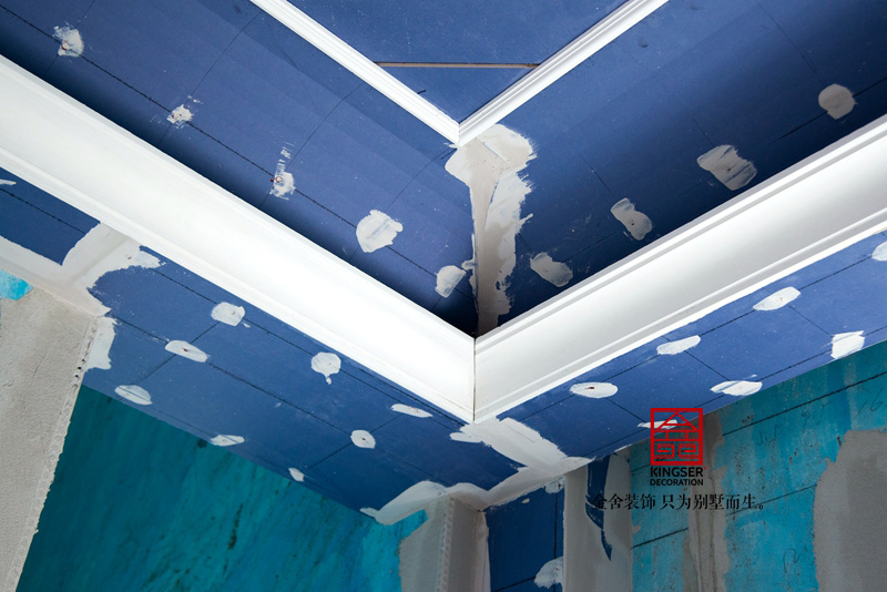 保利西山林語303平米歐式風格裝修施工現(xiàn)場