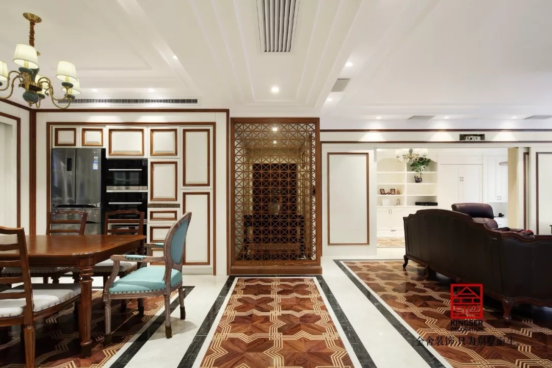 天海譽天下217平米美式裝修實景圖