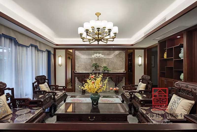 國賓壹號210平米中式風(fēng)格裝修實(shí)景圖