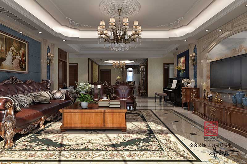 紫晶悅城200平米新古典風格裝修效果圖