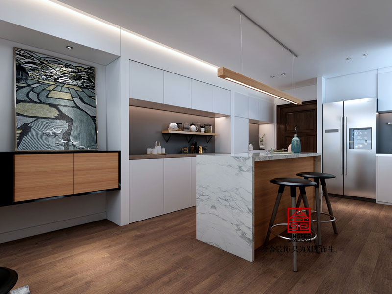 國賓壹號(hào)111平米現(xiàn)代簡約風(fēng)格裝修效果圖