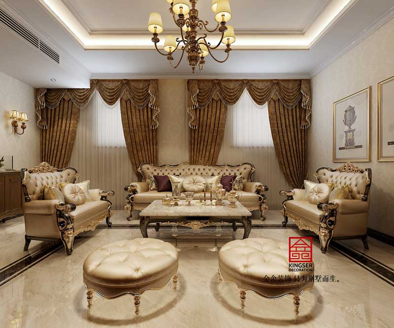 贊皇自建別墅380平米歐式風格裝修效果圖