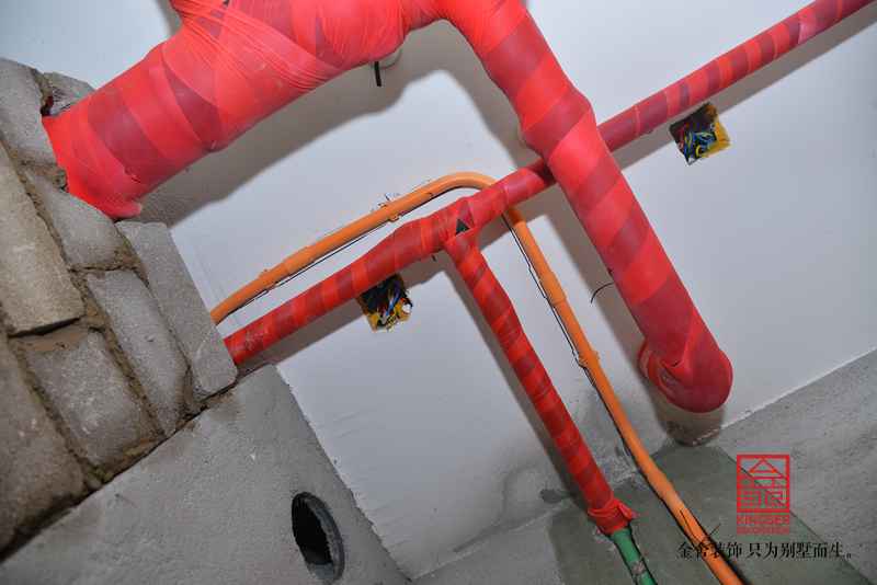 東南智匯城168平米新中式風格裝修施工現場