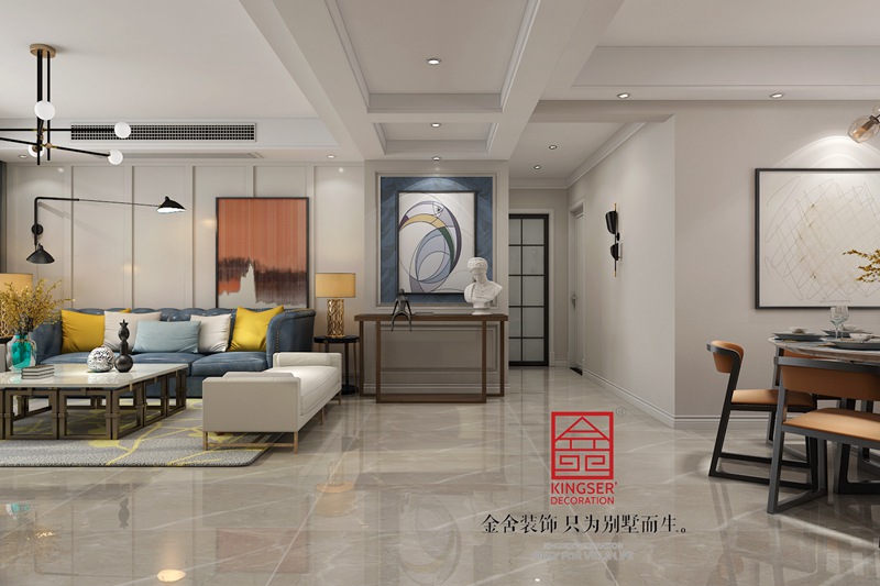 天山國賓壹號149平米北歐風格裝修效果圖