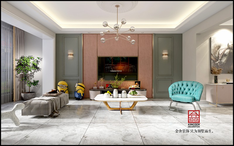 金悅府129平米現代輕奢裝修效果圖
