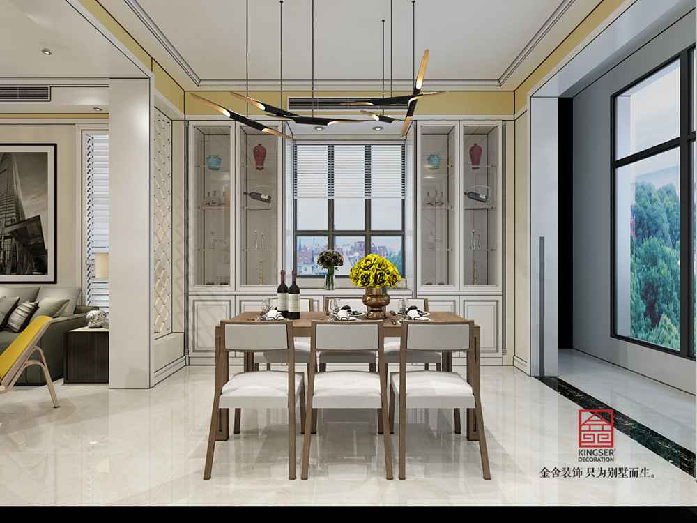 碧桂園240平米現代簡約風格裝修效果圖