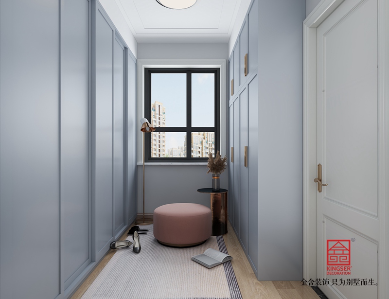 天山國賓壹號116平米北歐風格裝修效果圖