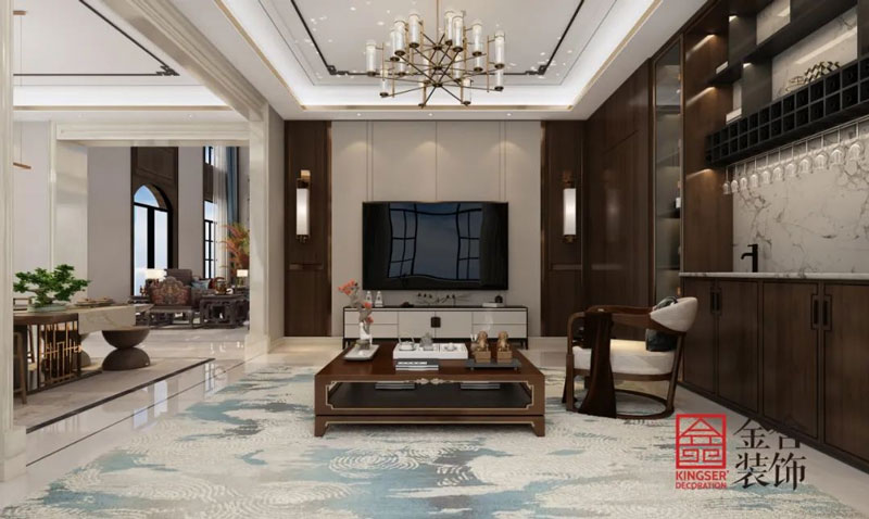 西山林語(yǔ)別墅裝修實(shí)景圖-客廳