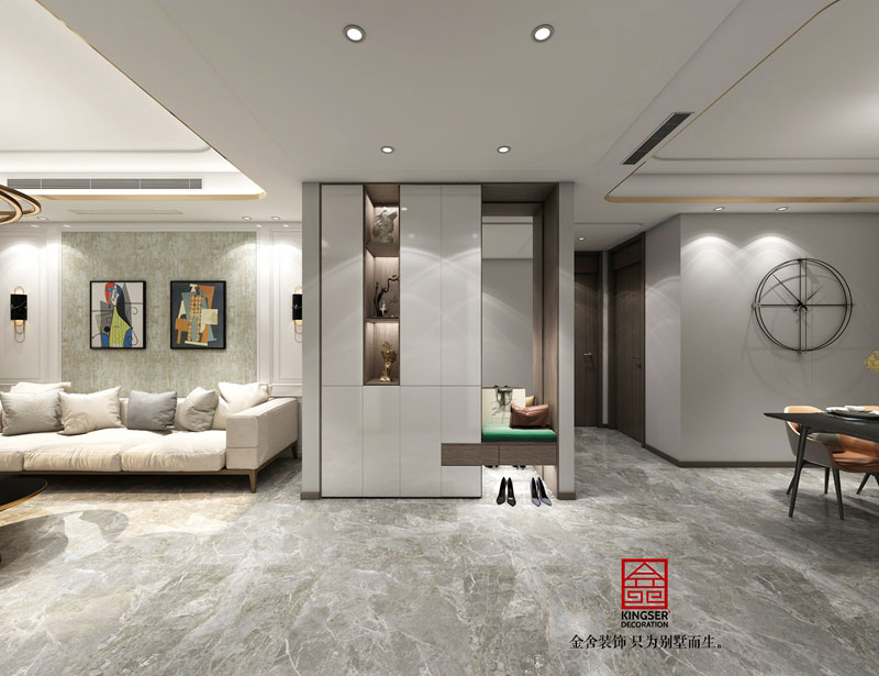 融創中心現代風格裝修-玄關