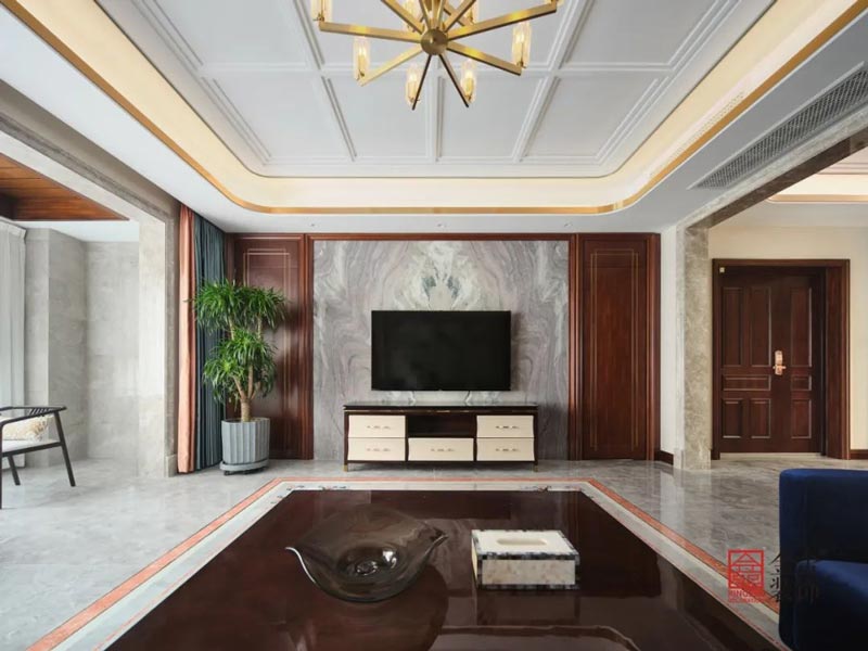 榮盛華府輕奢風(fēng)格205㎡裝修實景圖