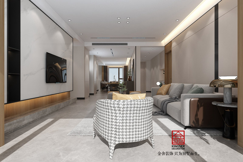 榮盛御府184平現代簡約風格裝修效果圖