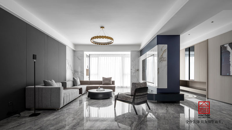 融創(chuàng)中心217㎡現(xiàn)代風(fēng)格裝修實景圖