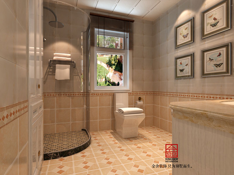 鑫界王府躍層裝修衛生間效果圖