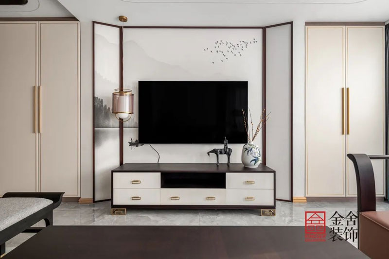 大者別墅裝修設計新中式風格實景圖