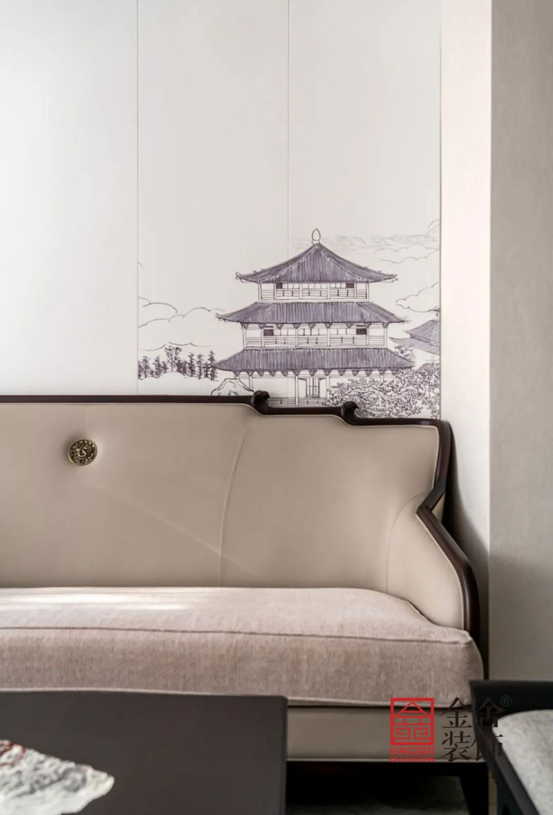 大者別墅裝修設計新中式風格實景圖