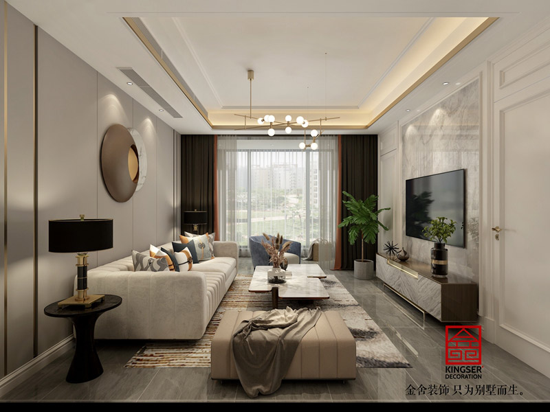 融創中心180㎡現代輕奢風格裝修