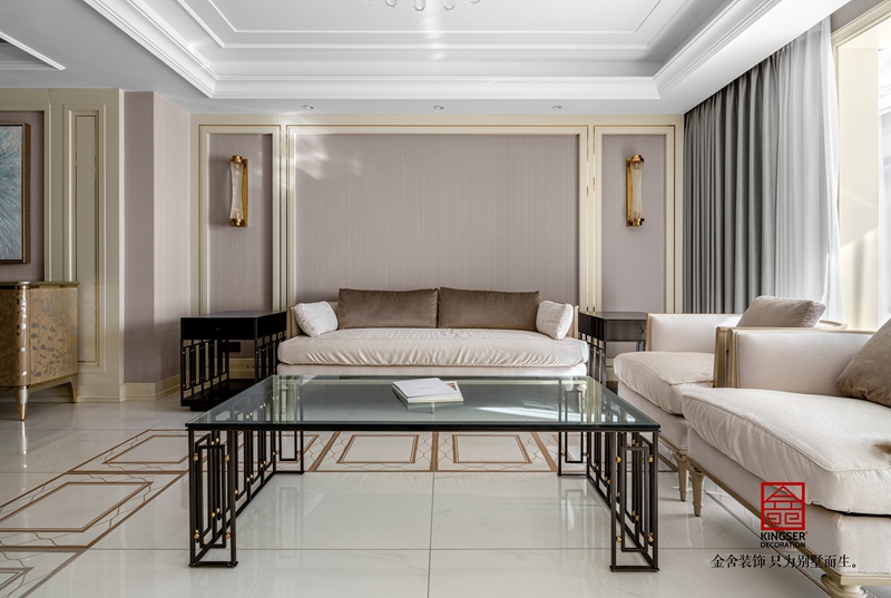 榮盛華府200㎡輕美式風格裝修實景圖