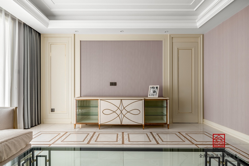 榮盛華府200㎡輕美式風格裝修實景圖