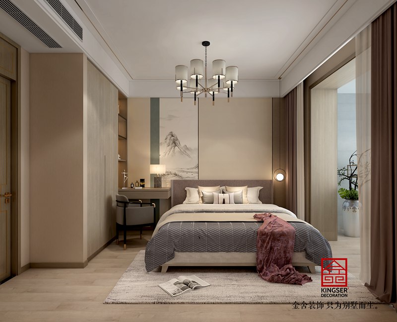 明靖莊園140平米新中式裝修設計