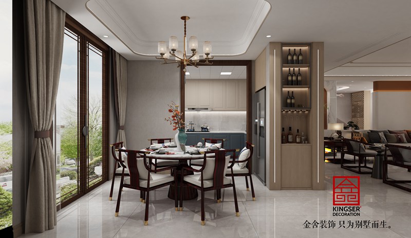 邢臺皓順府370平新中式風(fēng)格別墅裝修效果圖