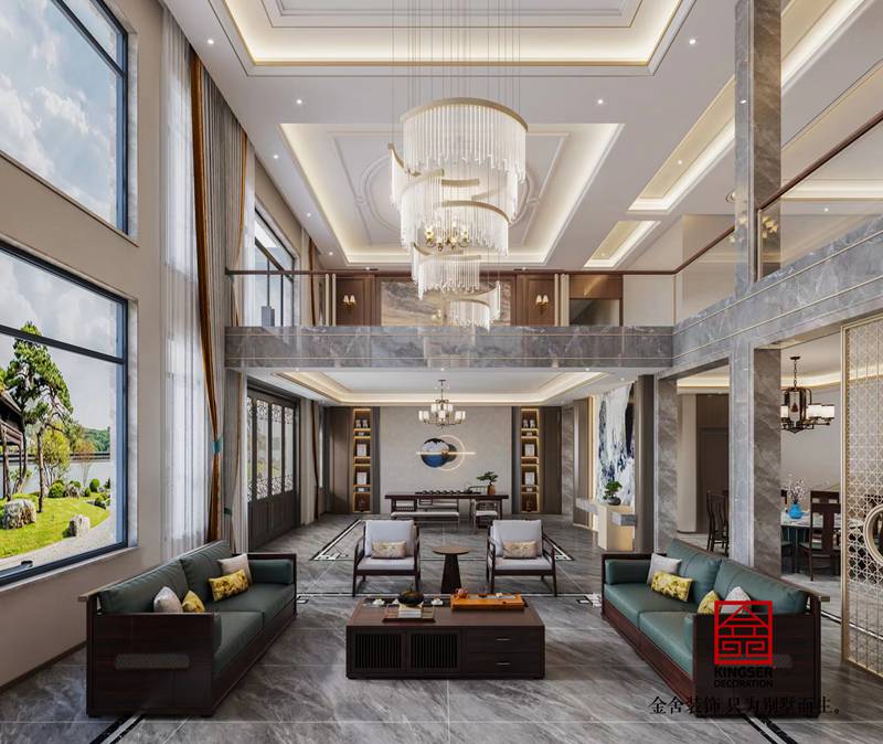 欒城自建別墅裝修設計輕奢風格效果圖