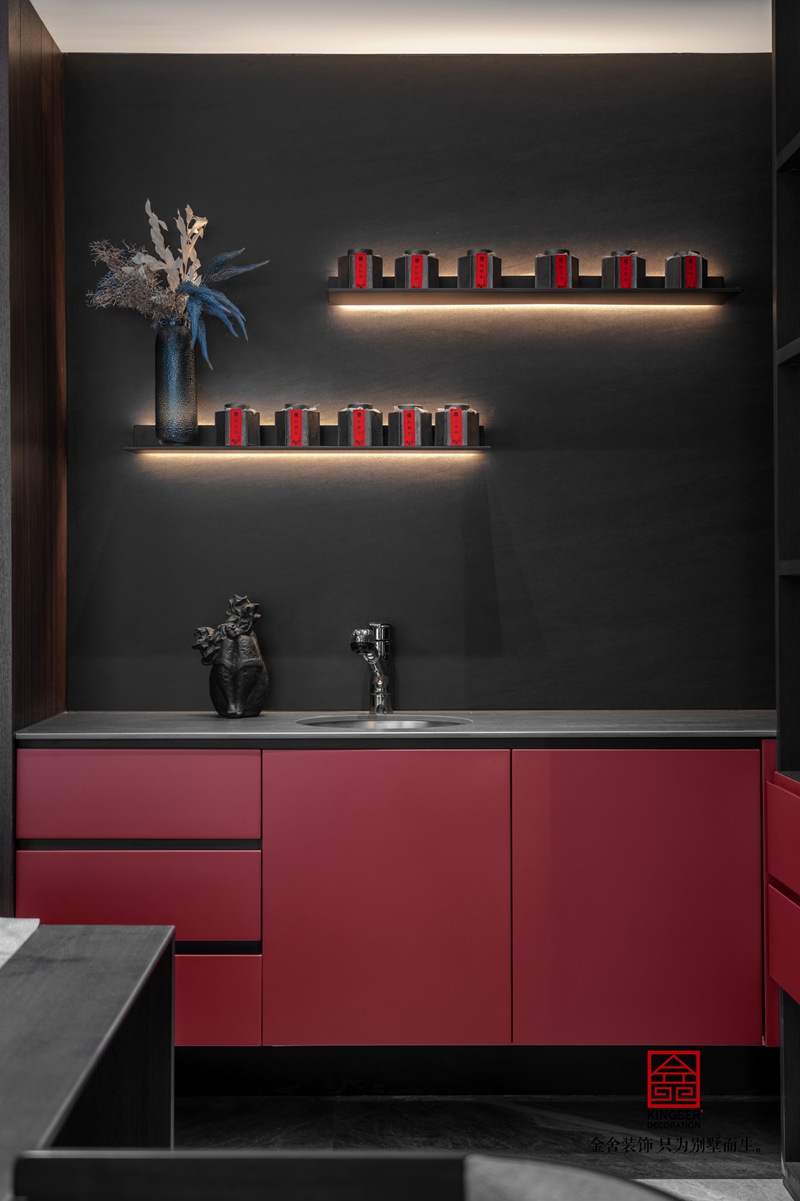 御河上院210㎡新中式風格裝修實景