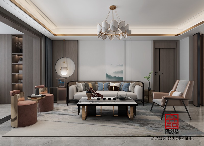 翰林國際165平新中式風(fēng)格裝修設(shè)計(jì)