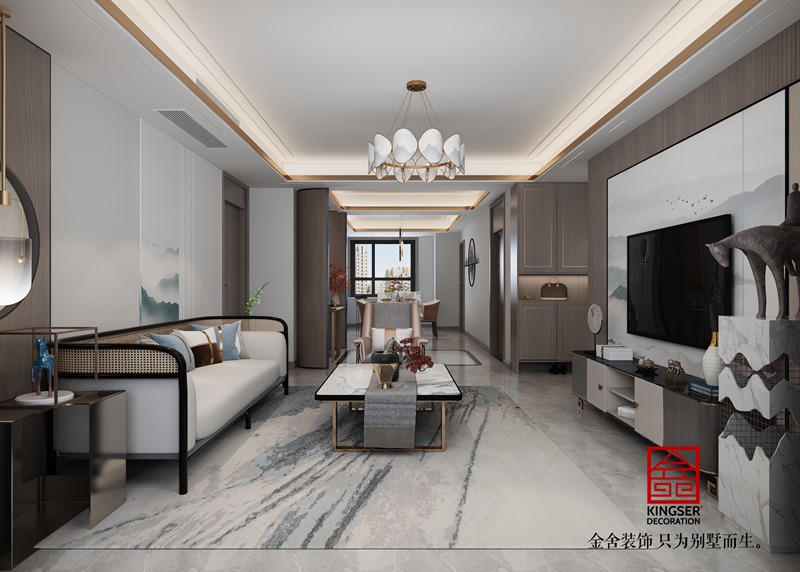 翰林國際165平新中式風(fēng)格裝修設(shè)計(jì)