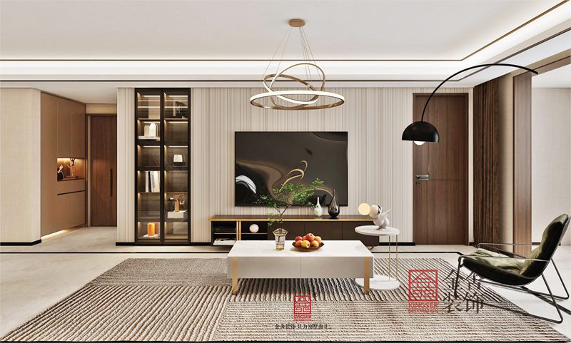 正定文化村100平現代風格裝修效果圖