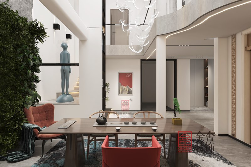 正定文化村100平現代風格裝修效果圖