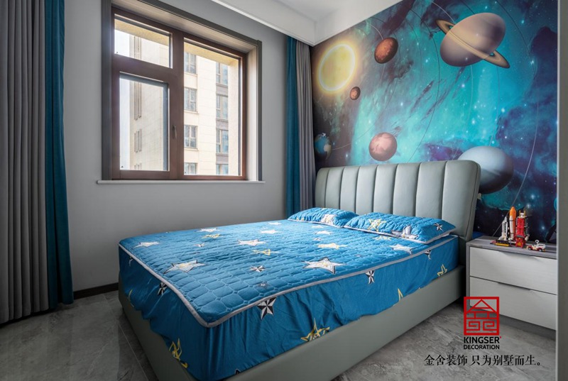 遠洋晟庭現代風格裝修實景圖-臥室