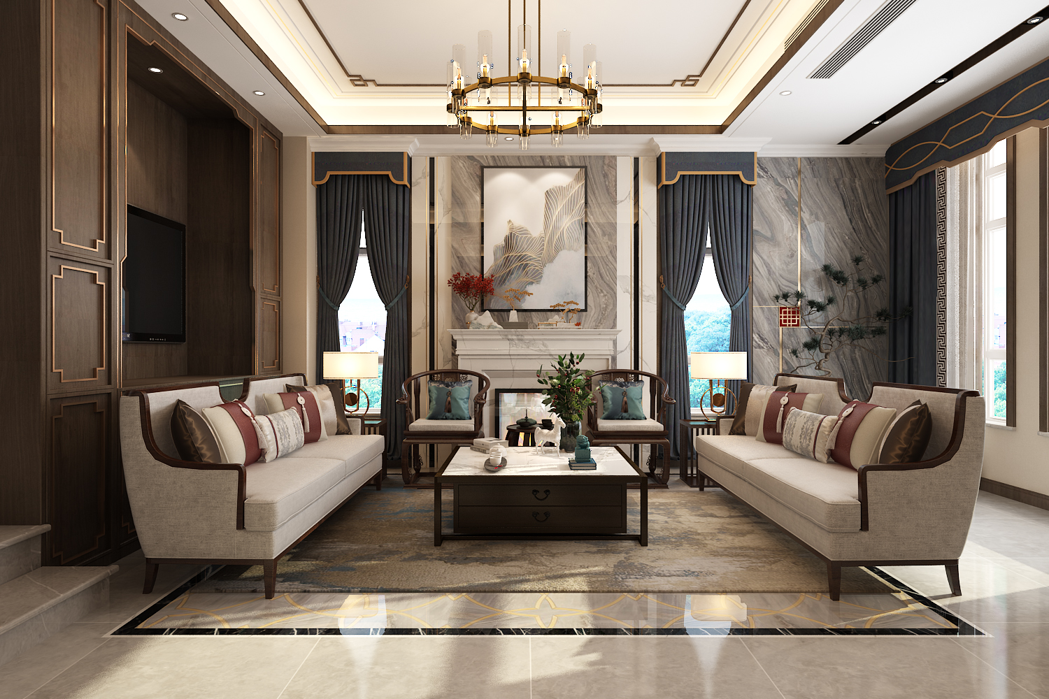 ?別墅中式豪宅裝修優勢有哪些？