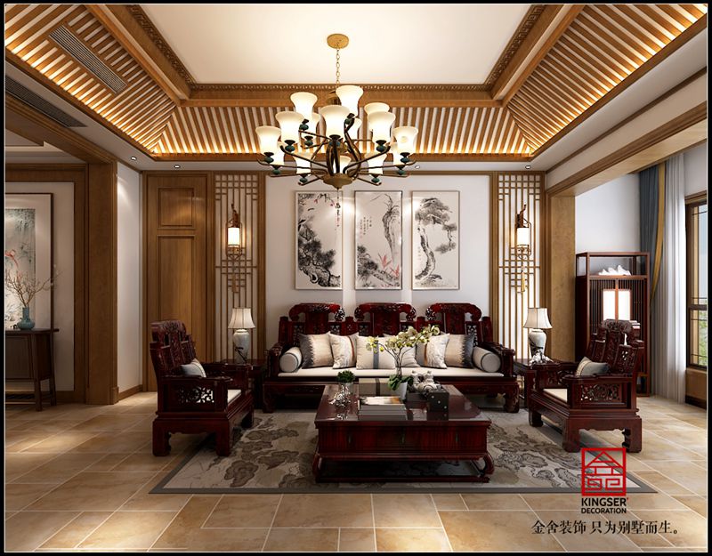 御河上院183平米中式風格裝修設計