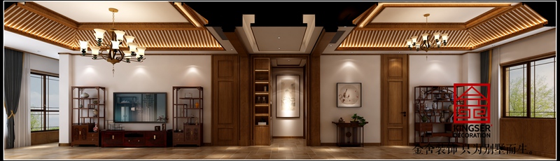 御河上院183平米中式風格裝修設計