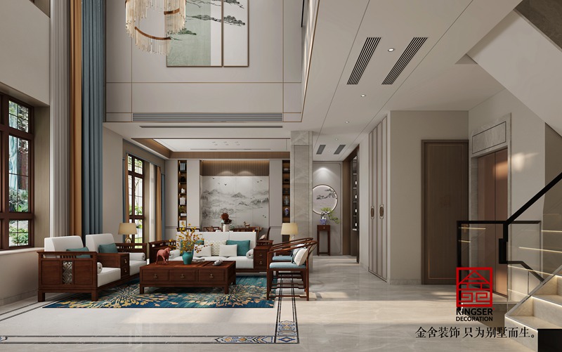 西山林語中式風格客廳裝修效果圖