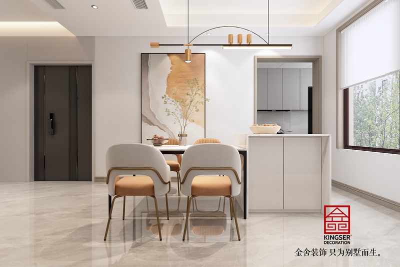 錦江府現代簡約餐廳裝修圖片