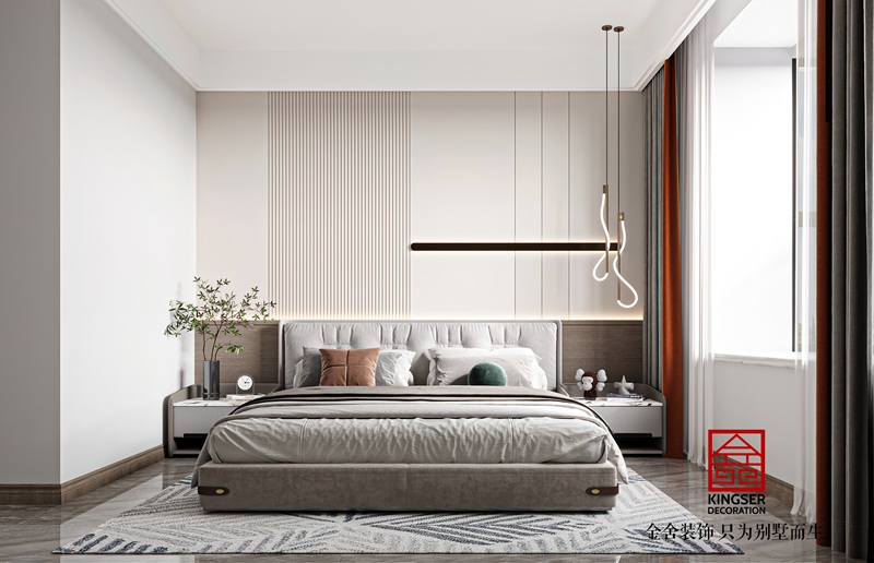 錦江府現代簡約臥室裝修圖片