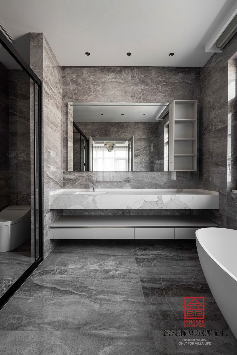 原河名墅新中式別墅裝修實景圖