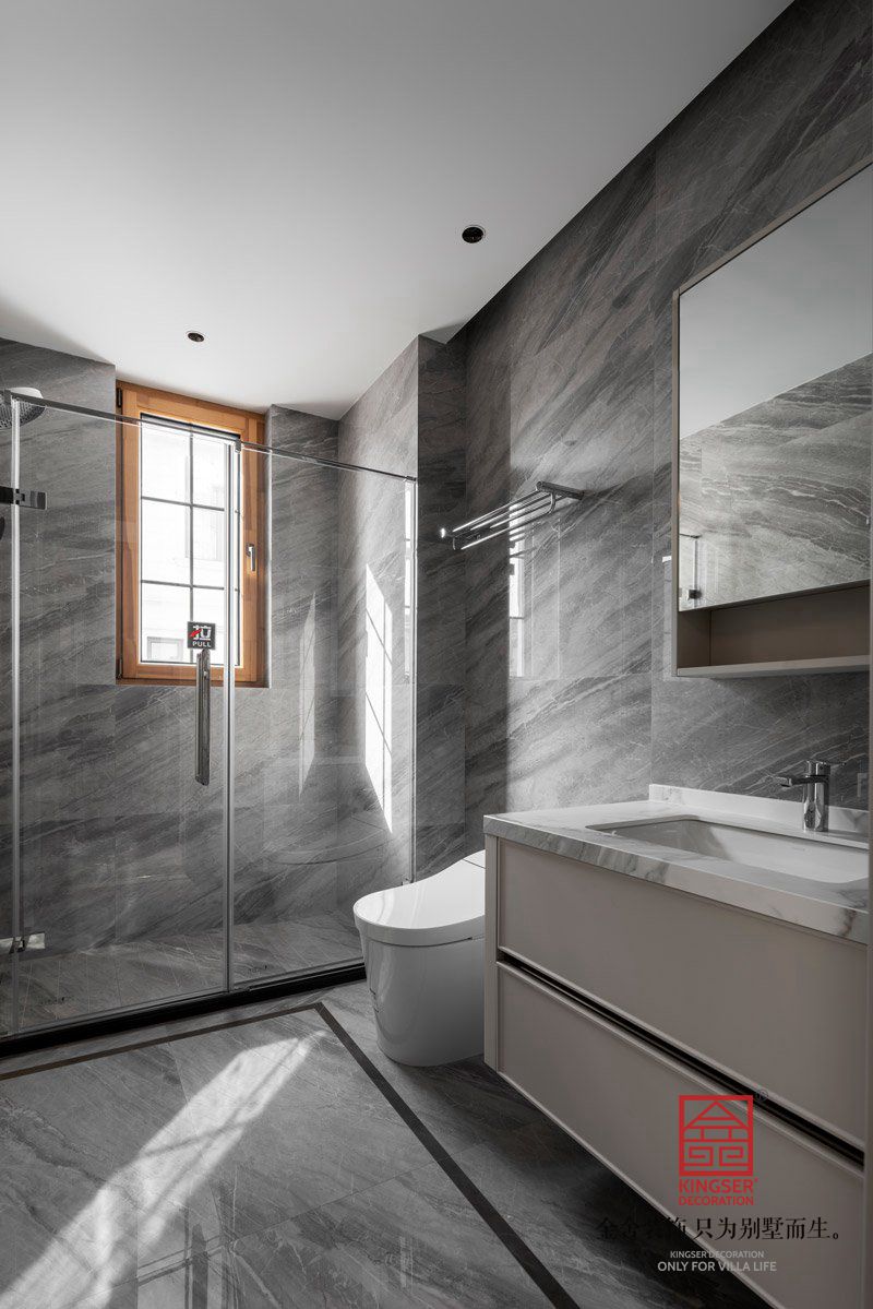 原河名墅新中式別墅裝修實景圖