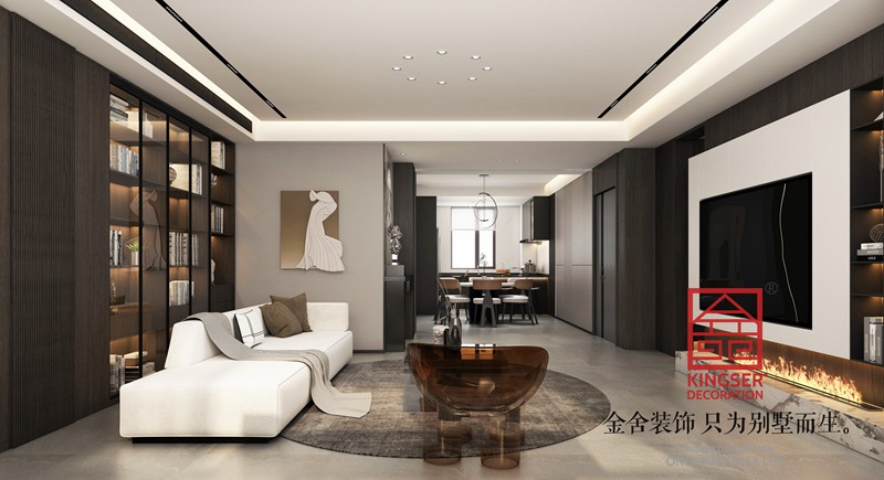 德賢華府190㎡現(xiàn)代風格裝修設(shè)計