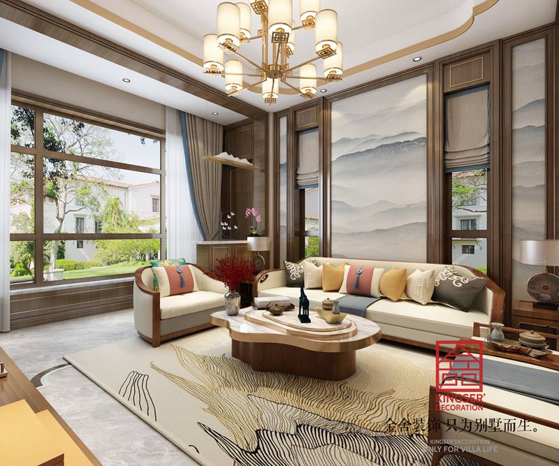 碧桂園180平新中式風(fēng)格裝修設(shè)計