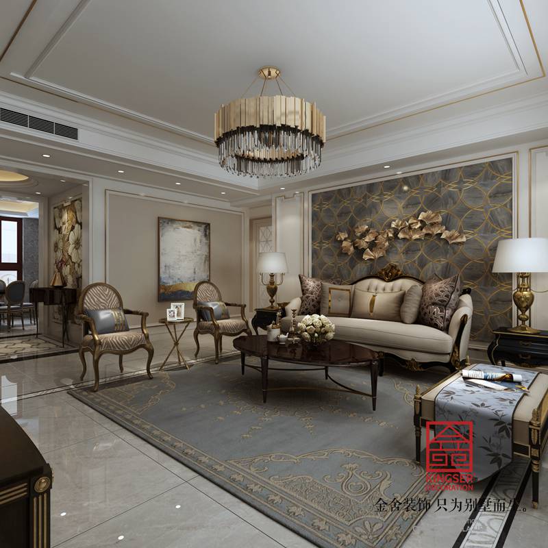 榮盛華府185㎡歐式風(fēng)格裝修設(shè)計