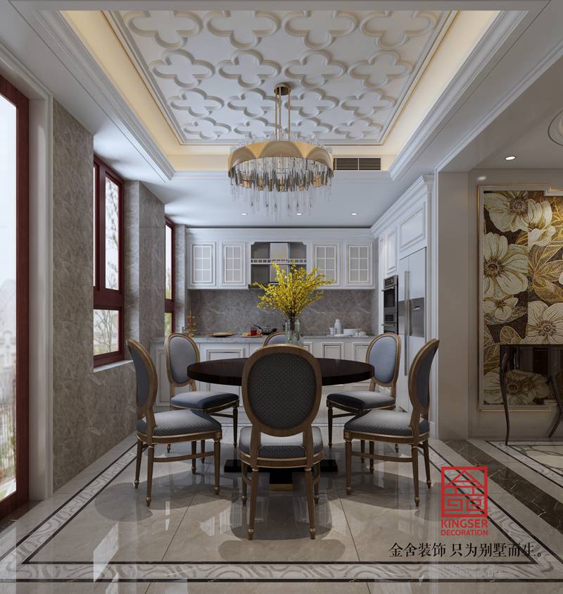 榮盛華府185㎡歐式風(fēng)格裝修設(shè)計