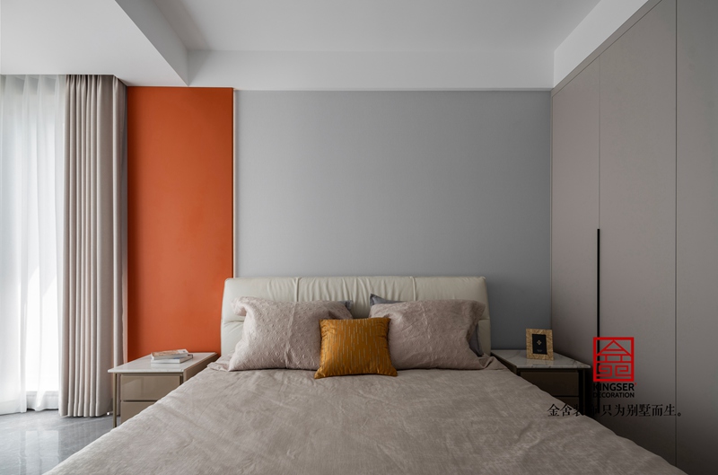 融創中心現代簡約風格裝修實景臥室圖片