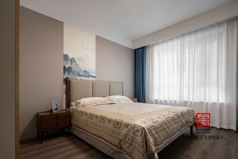 東南智匯城新中式風(fēng)格臥室裝修實(shí)景