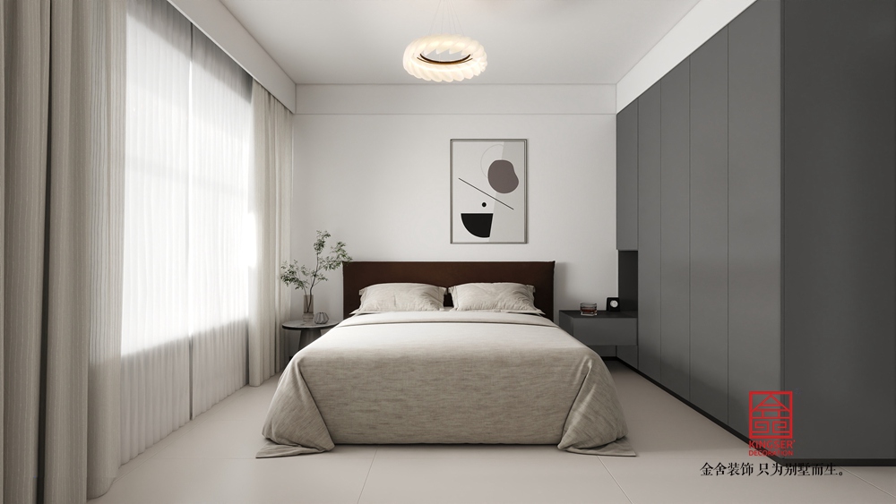 云和賦162平米現(xiàn)代簡(jiǎn)約裝修-臥室