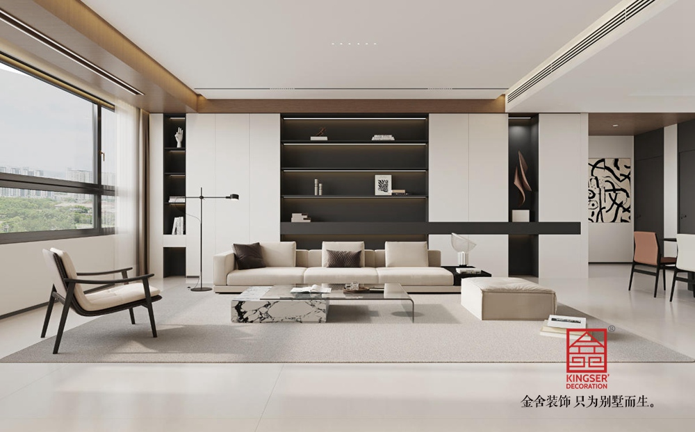 云山樾175平米現代簡約風格裝修-客廳