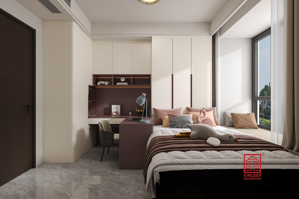 云和賦146平米現(xiàn)代簡(jiǎn)約裝修-臥室